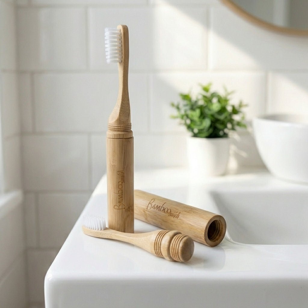 Bamboo Screw Travel Toothbrush - Bamboo Switch
