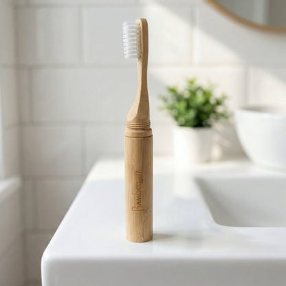Bamboo Screw Travel Toothbrush - Bamboo Switch