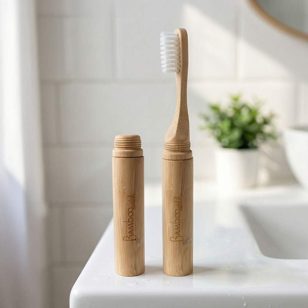 Bamboo Screw Travel Toothbrush - Bamboo Switch