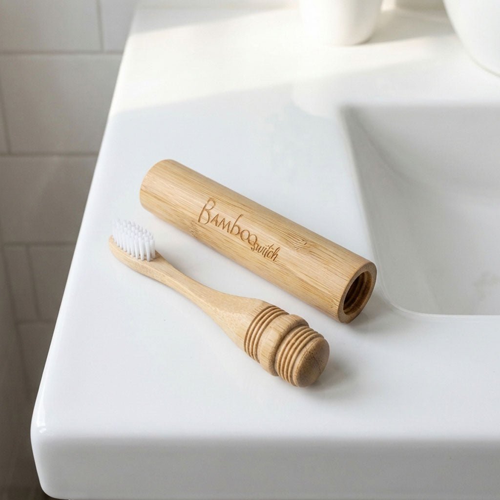 Bamboo Screw Travel Toothbrush - Bamboo Switch