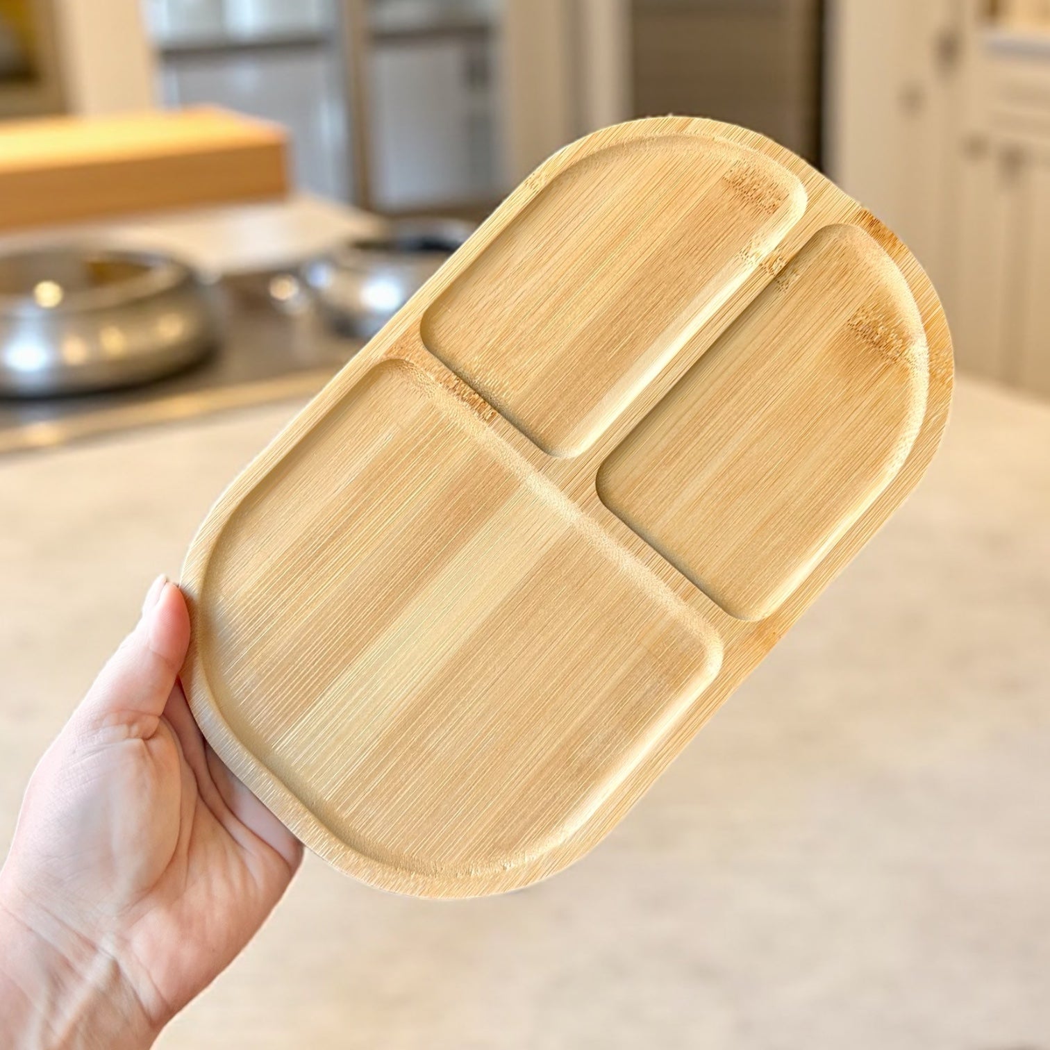 Bamboo Sectioned Plate - Bamboo Switch