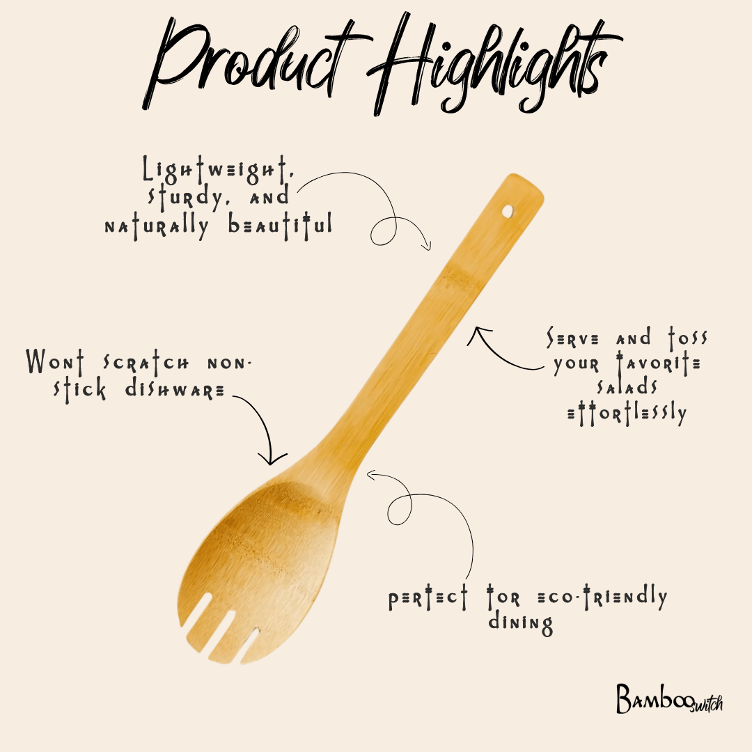 Bamboo Serving Spoon / Spatula - Bamboo Switch