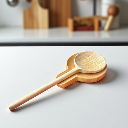 Bamboo Serving Spoon & Spoon Rest Set - Bamboo Switch