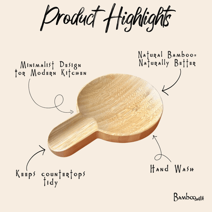Bamboo Serving Spoon & Spoon Rest Set - Bamboo Switch