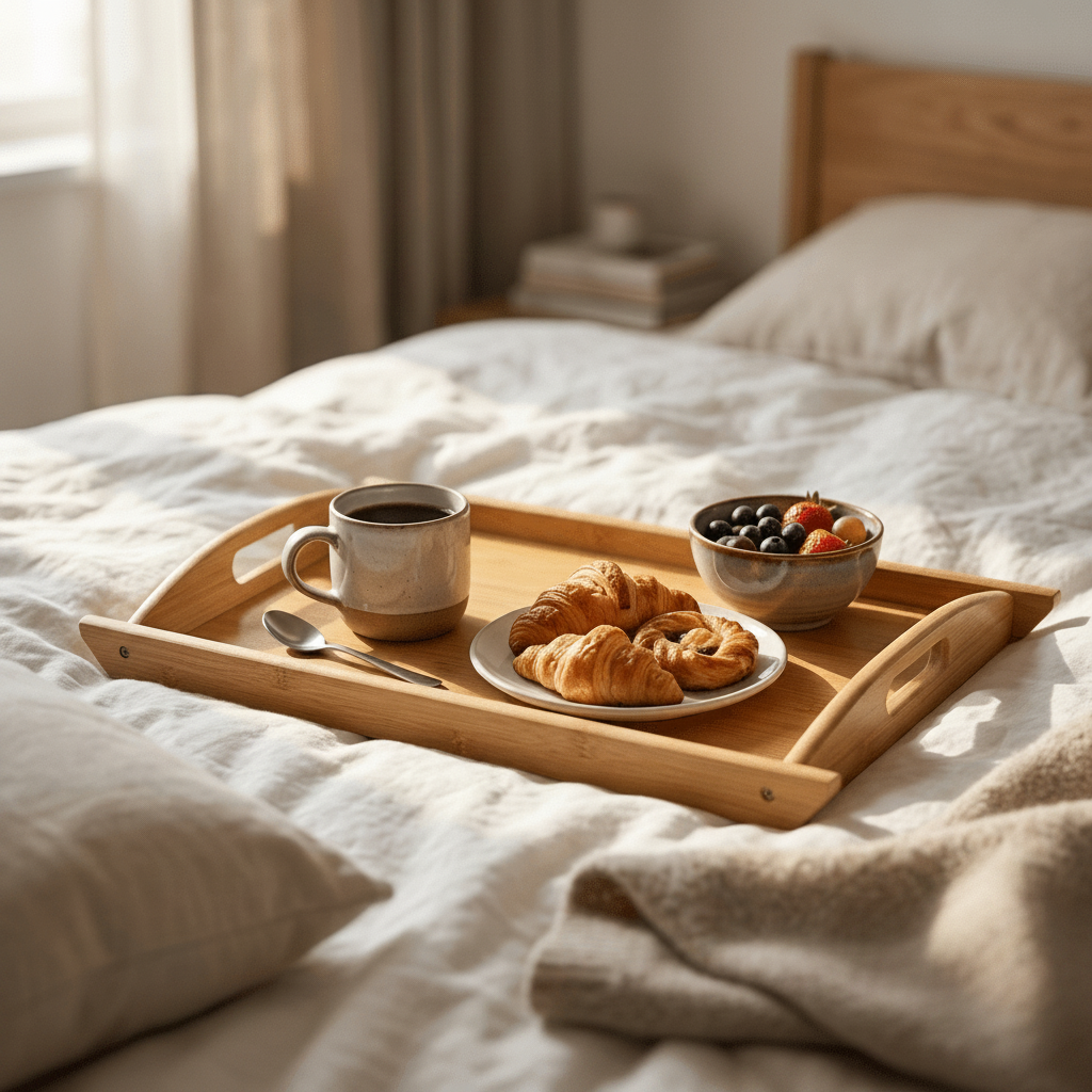 Bamboo Serving Tray with Handles - Bamboo Switch