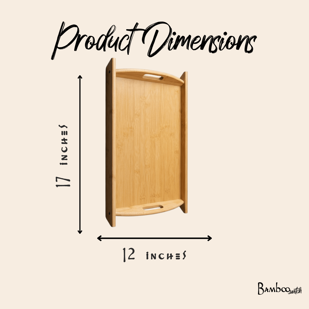 Bamboo Serving Tray with Handles - Bamboo Switch