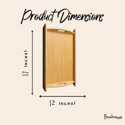 Bamboo Serving Tray with Handles - Bamboo Switch
