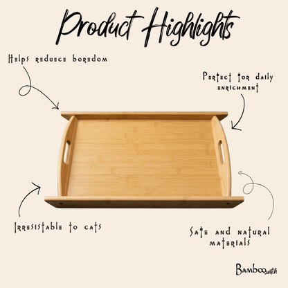 Bamboo Serving Tray with Handles - Bamboo Switch