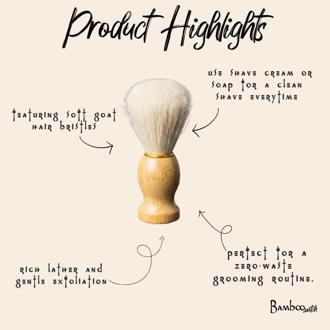 Bamboo Shave Brush - Bamboo Switch