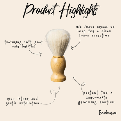 Bamboo Shave Brush - Bamboo Switch
