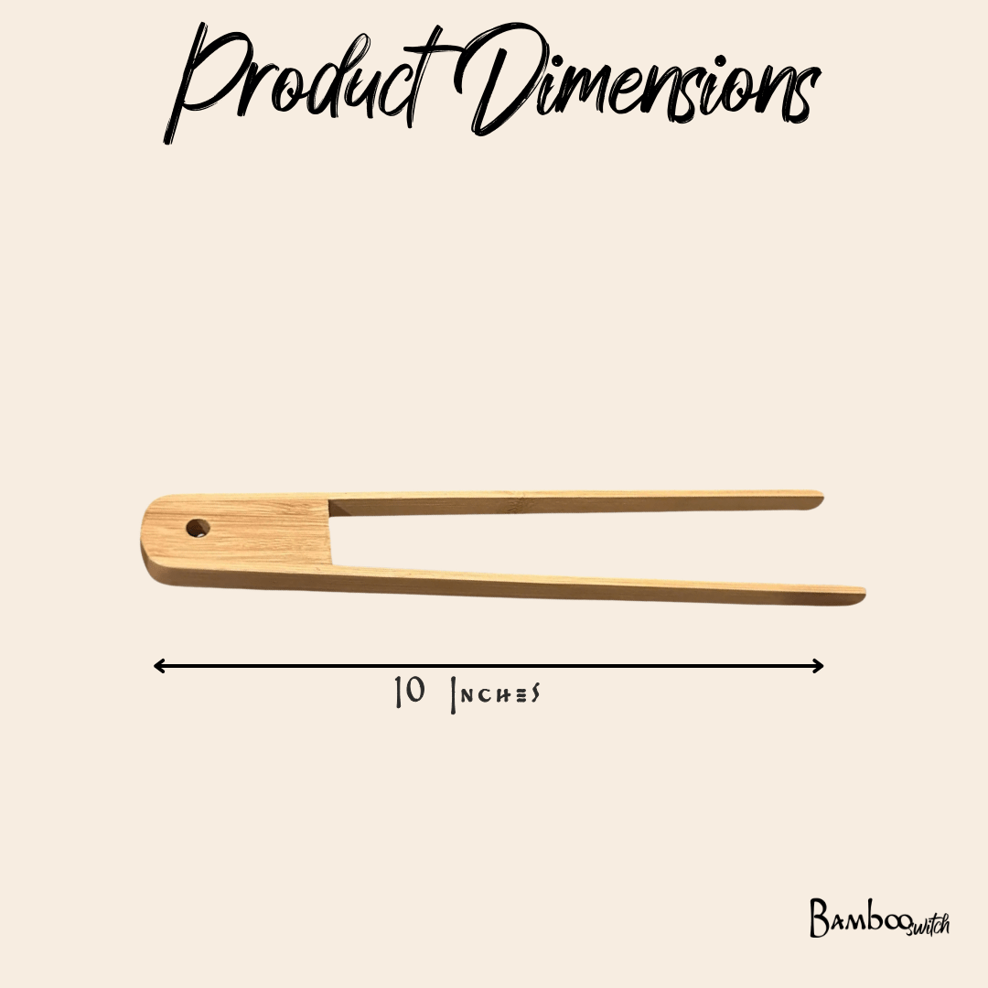 Bamboo Sleek Tong 10" - Bamboo Switch