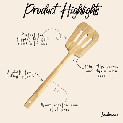 Bamboo Slotted Spatula - Bamboo Switch