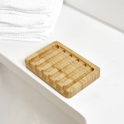 Bamboo Soap Bar Dish | Slated - Bamboo Switch