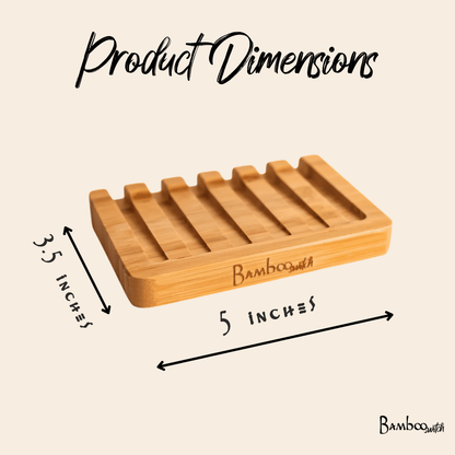 Bamboo Soap Bar Dish | Slated - Bamboo Switch