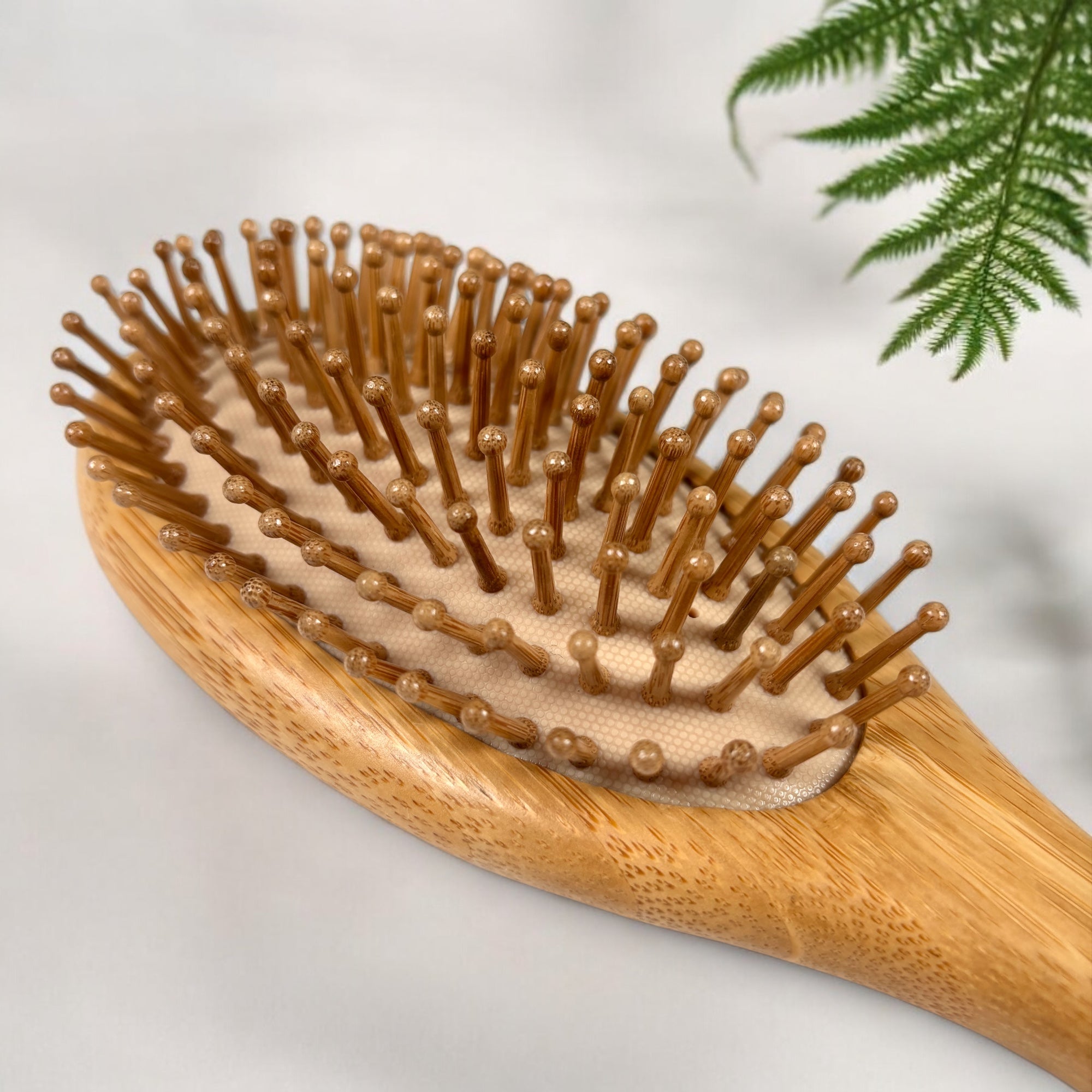 Bamboo Spa Hairbrush | Rounded - Bamboo Switch
