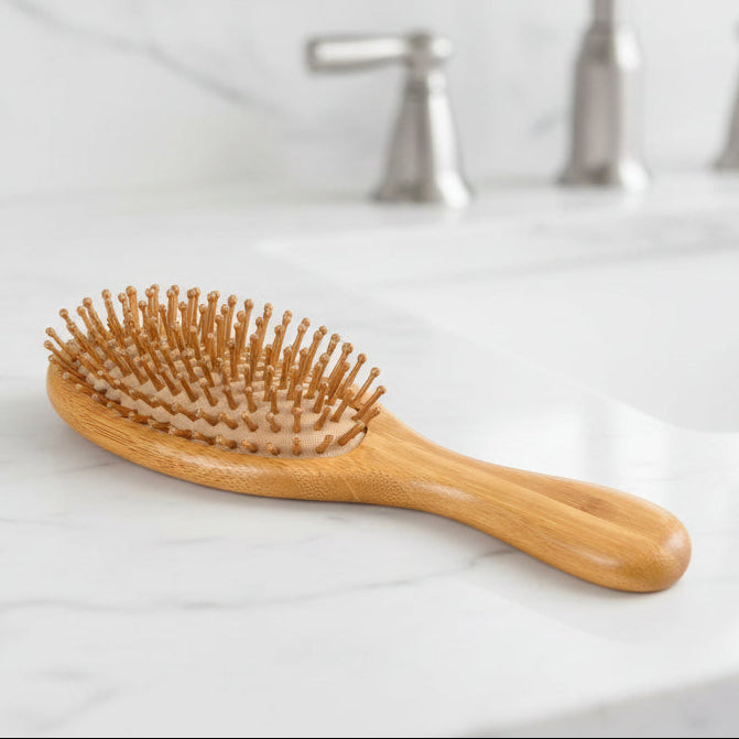 Bamboo Spa Hairbrush | Rounded - Bamboo Switch
