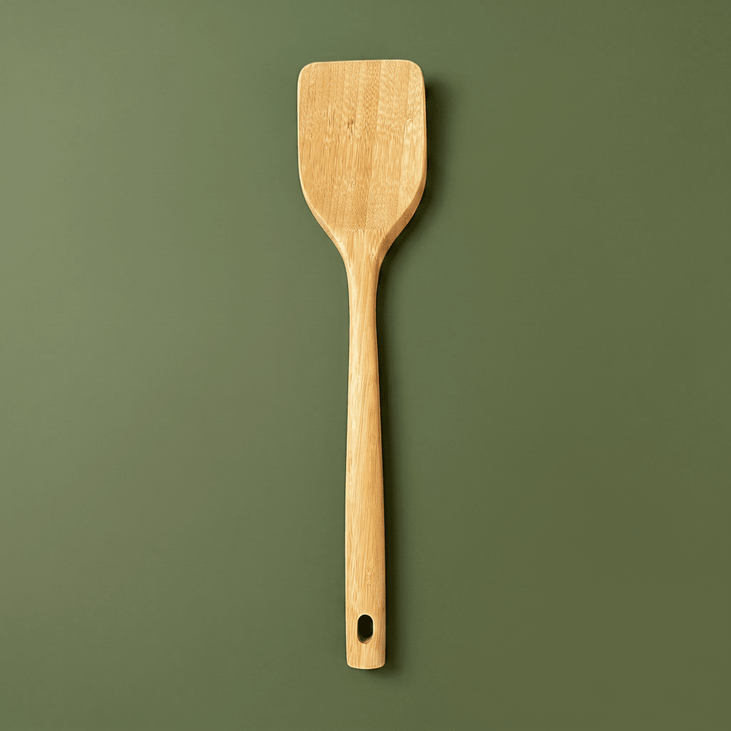 a bamboo spatula against a contrasting background | Bamboo Switch