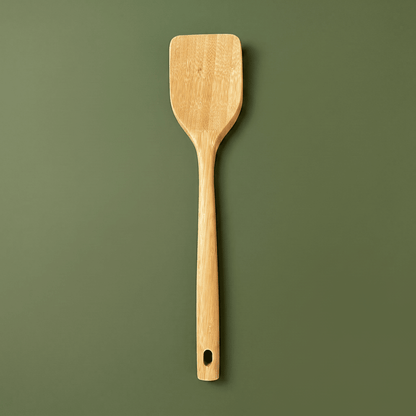 a bamboo spatula against a contrasting background | Bamboo Switch