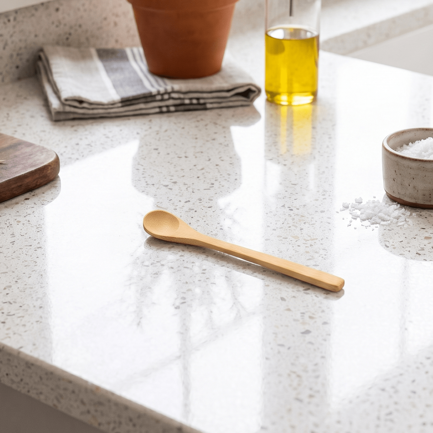 bamboo stir spoon on a kitchen counter | Bamboo Switch