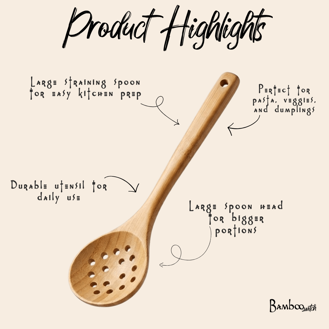 Bamboo Straining Spoon - Bamboo Switch