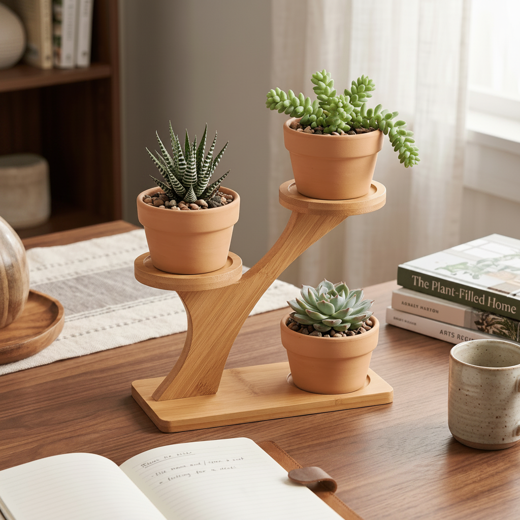Bamboo Succulent Plant Stand - Bamboo Switch
