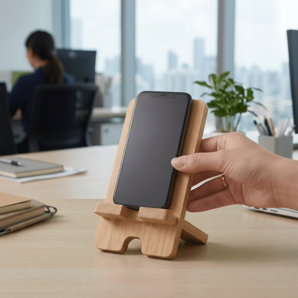 Bamboo Tablet & Phone Stand - Bamboo Switch