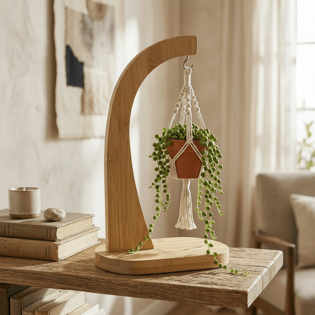 Bamboo Tabletop Plant Hanger - Bamboo Switch