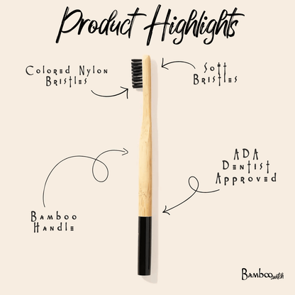 Bamboo Toothbrush | Round Handle - Bamboo Switch