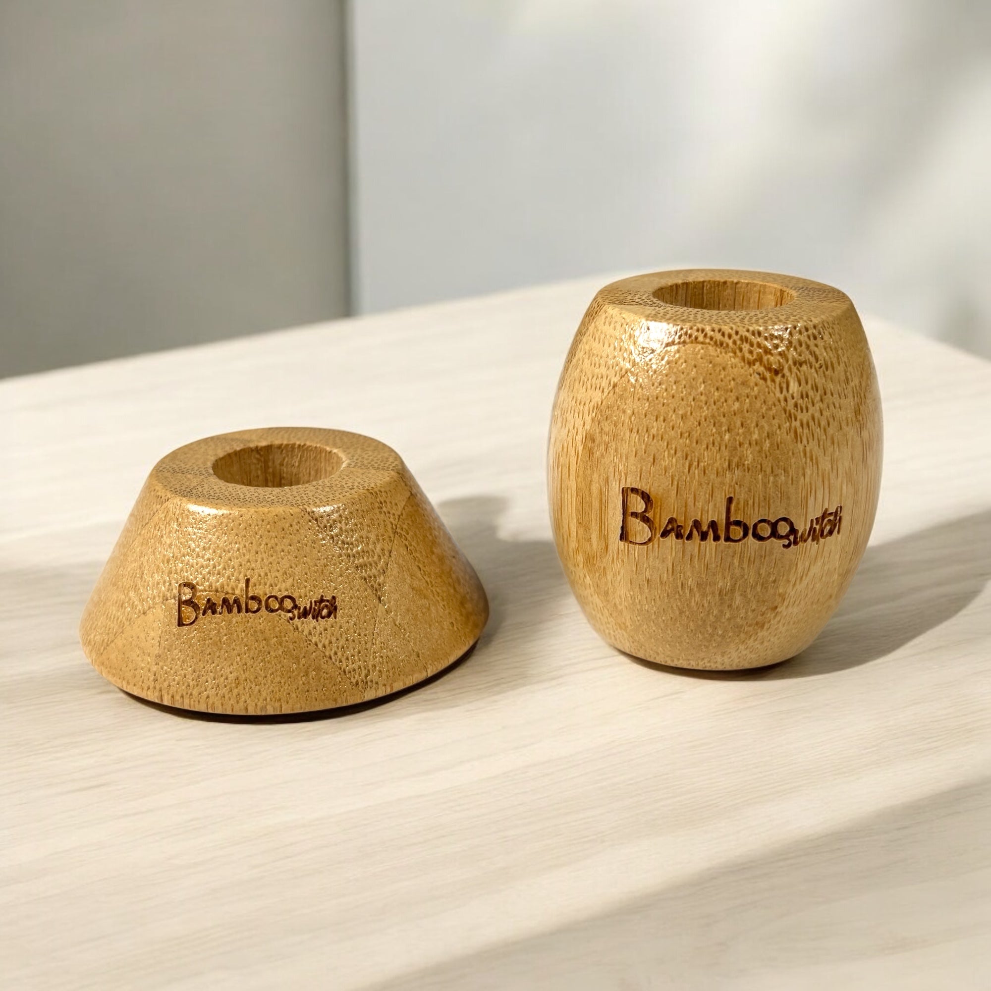 sustainable, zero waste, earth - friendly, plastic - free Bamboo Toothbrush Stand - Bamboo Switch