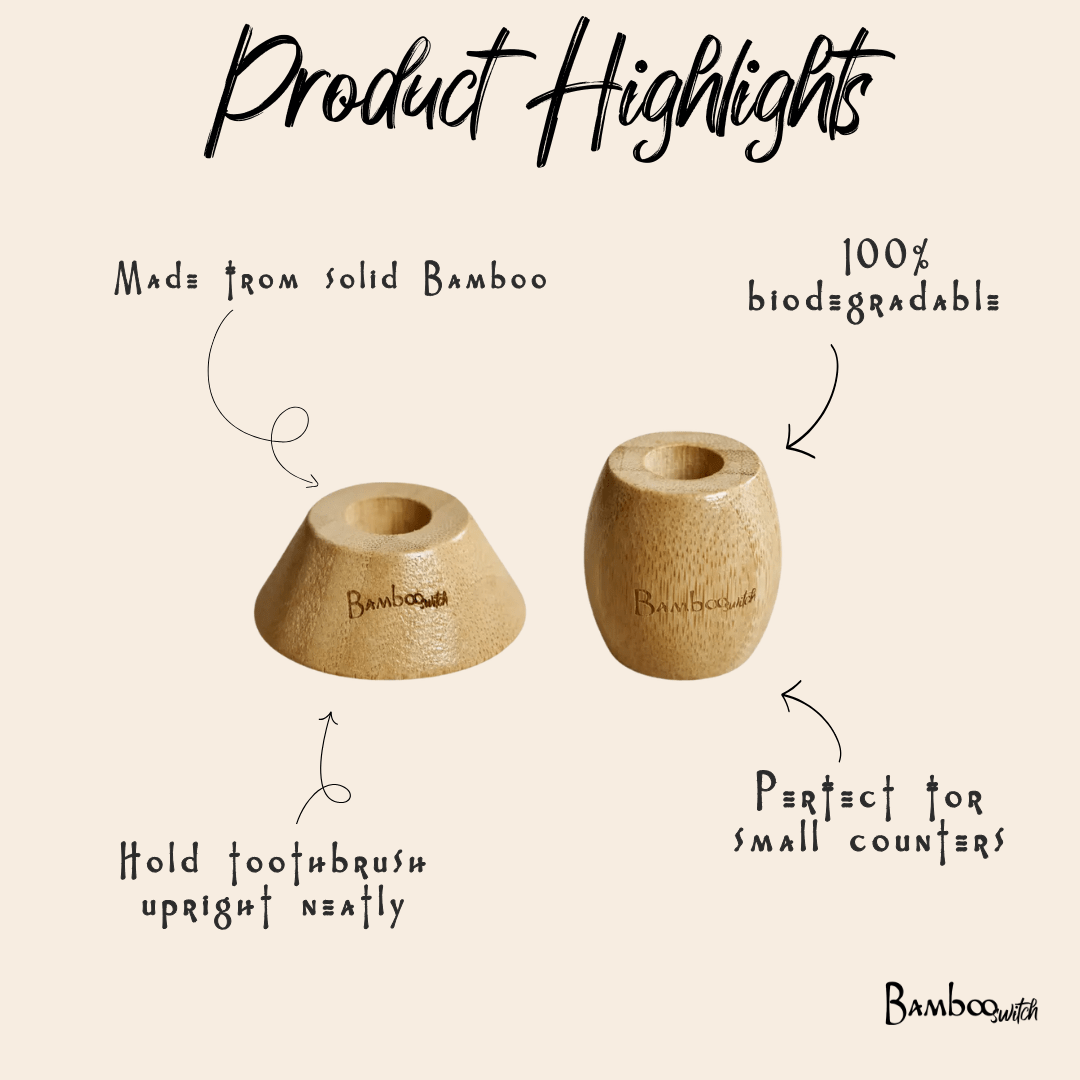 Bamboo Toothbrush Stand - Bamboo Switch