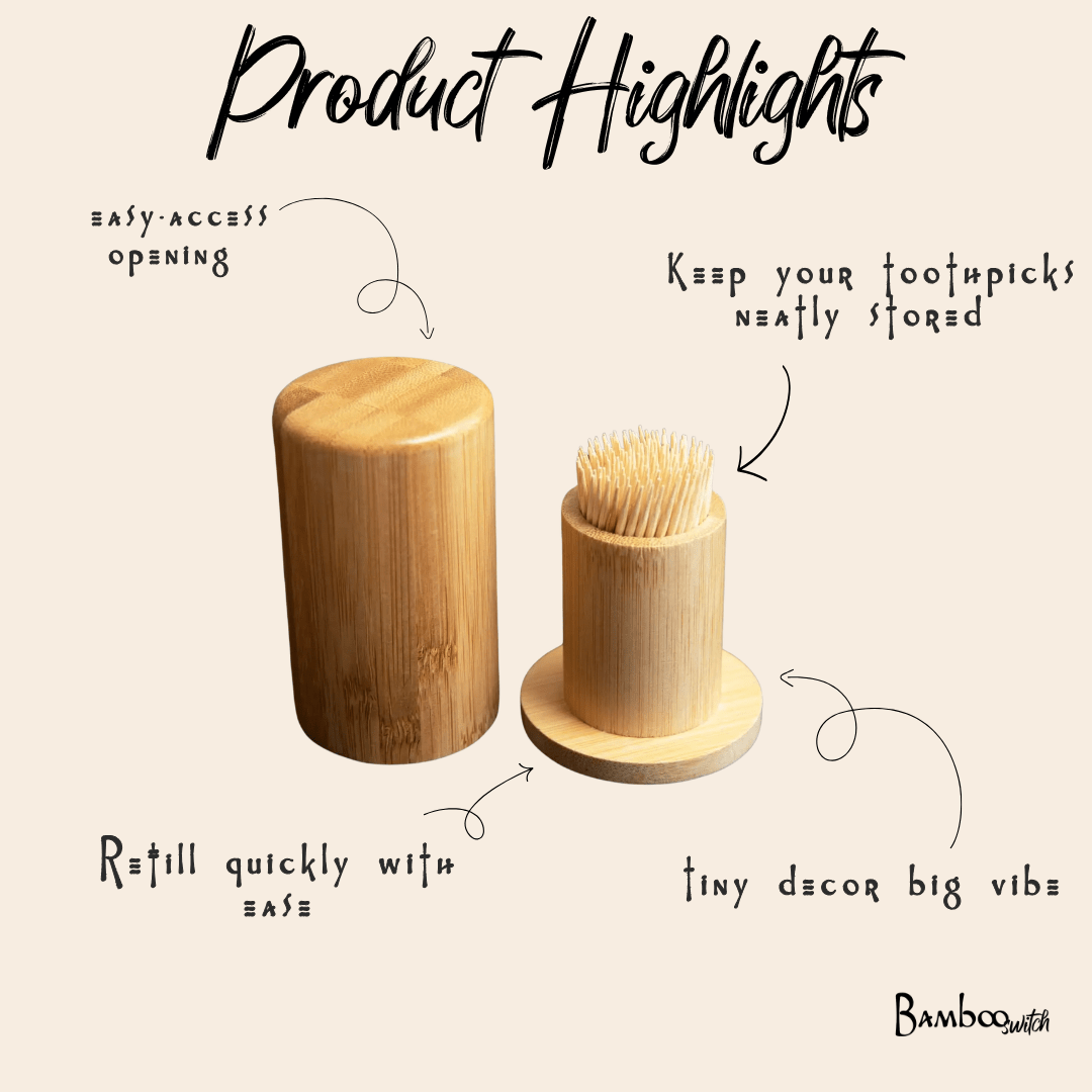 Bamboo Toothpick Holder - Bamboo Switch