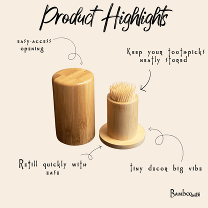 Bamboo Toothpick Holder - Bamboo Switch