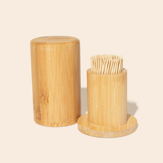 sustainable, zero waste, earth-friendly, plastic-free Bamboo Toothpick Holder - Bamboo Switch