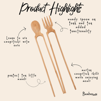 Bamboo Training Chopsticks - Bamboo Switch