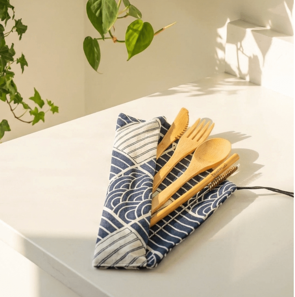 Bamboo Travel Cutlery Set - Bamboo Switch