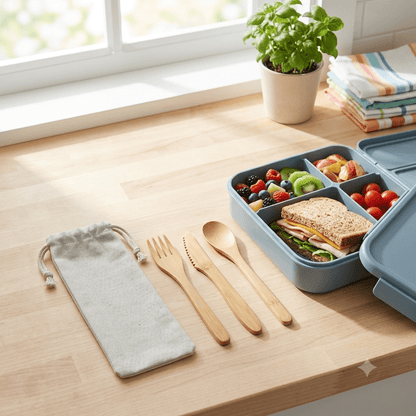 Bamboo Travel Cutlery Set | Kids - Bamboo Switch