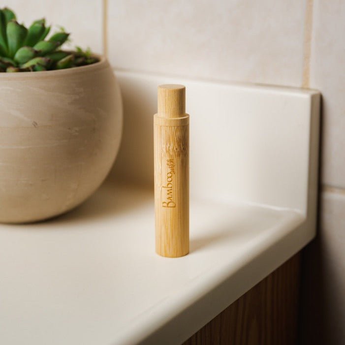 sustainable, zero waste, earth-friendly, plastic-free Bamboo Travel Toothbrush With Natural Bristles - Bamboo Switch