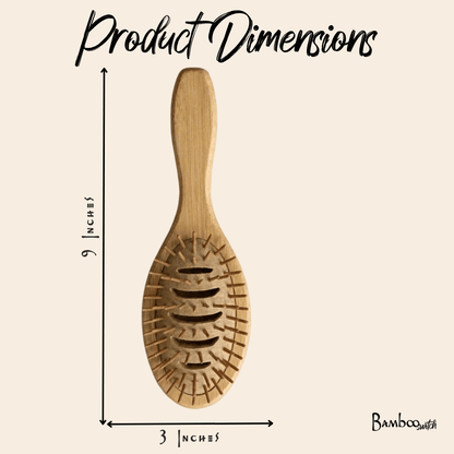 Bamboo Vented Hair Brush - Bamboo Switch