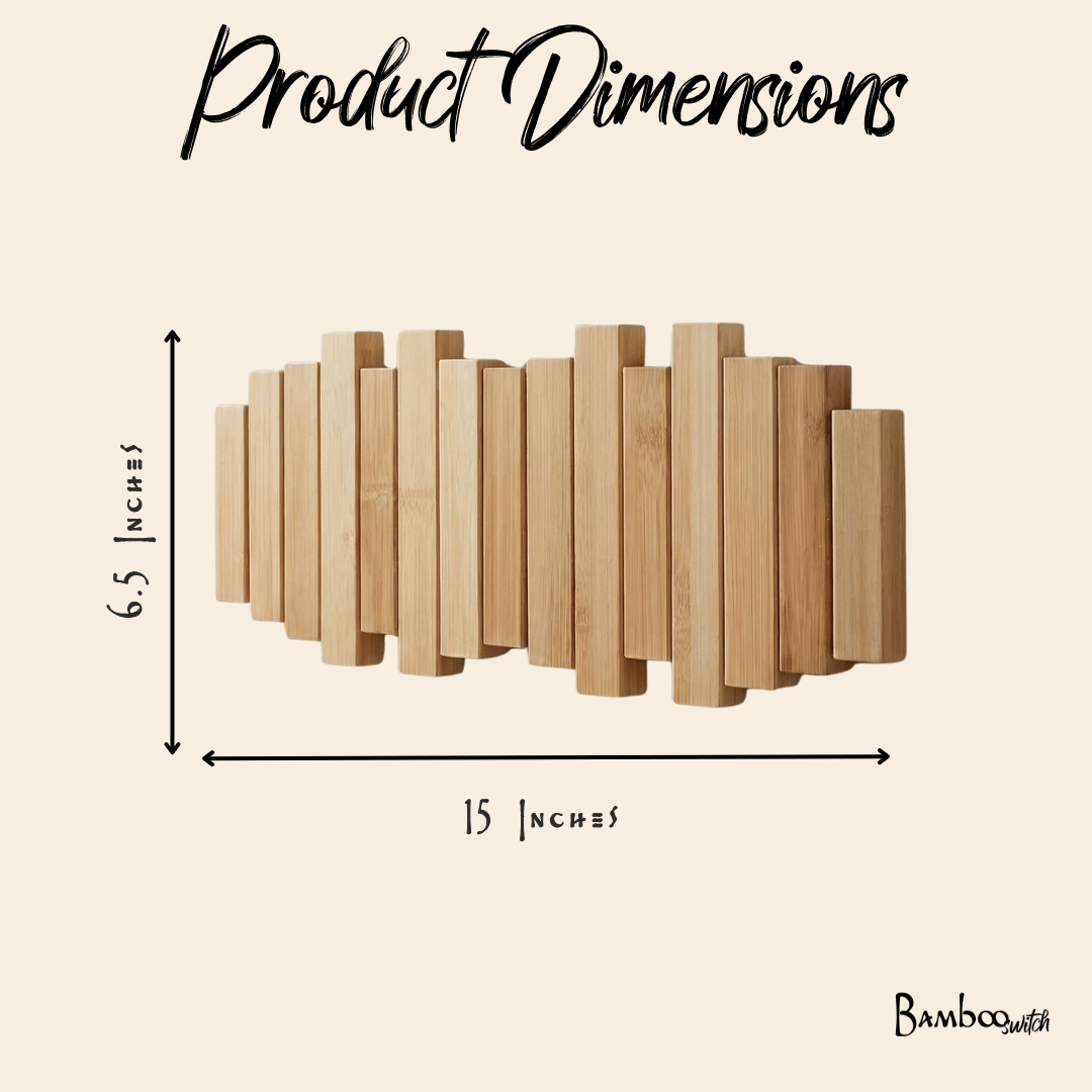 Bamboo Wall Hook Rack - Bamboo Switch