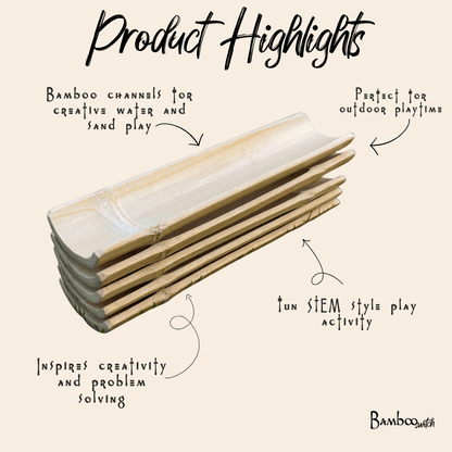 Bamboo Water Channel | Kids Outdoor Toy - Bamboo Switch