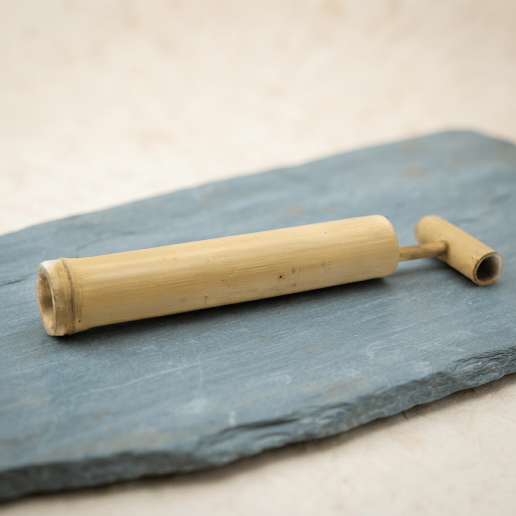Bamboo water sprayer toy on gray slate stone | Bamboo Switch