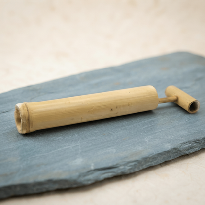 Bamboo water sprayer toy on gray slate stone | Bamboo Switch
