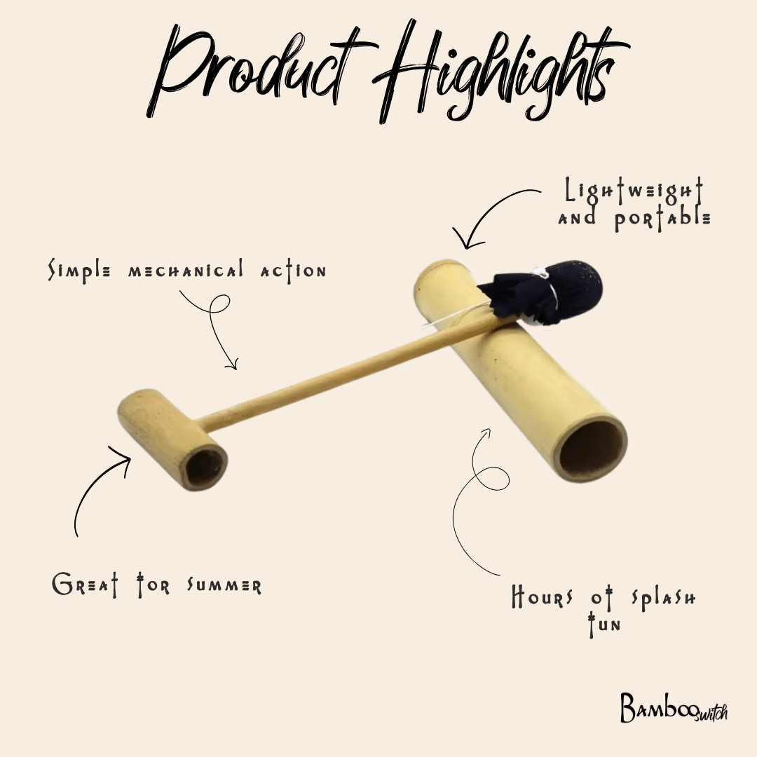 Infographic listing product highlights of bamboo water sprayer | Bamboo Switch