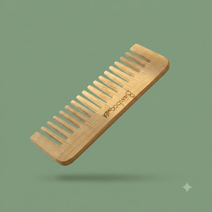 Bamboo Wide Tooth Comb | Compact - Bamboo Switch