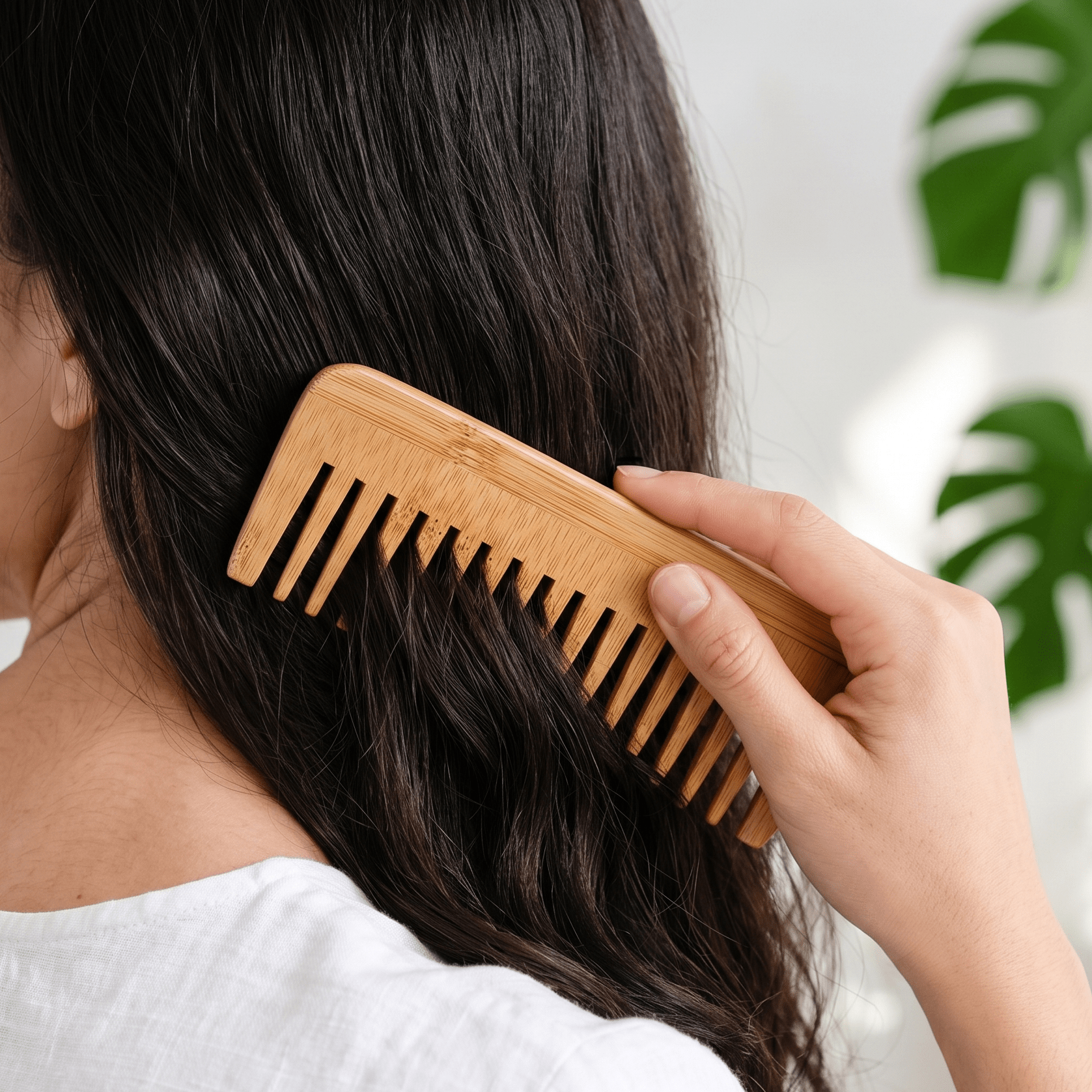 Bamboo Wide Tooth Comb | Compact - Bamboo Switch
