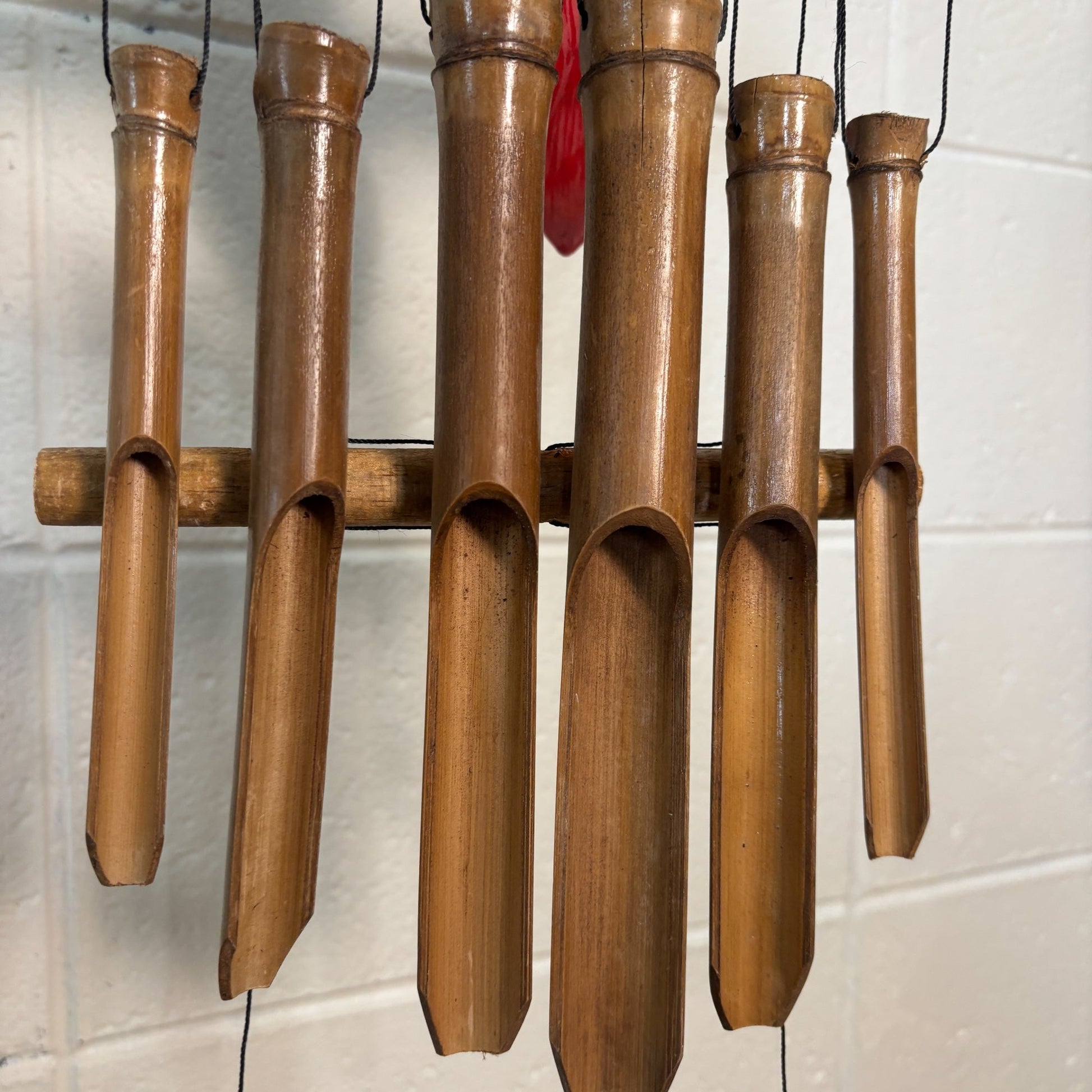 sustainable, zero waste, earth - friendly, plastic - free Bamboo Wind Chime - Red Parrot - Bamboo Switch