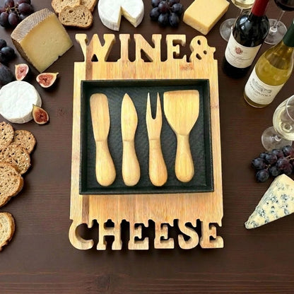 Bamboo Wine & Cheese Board Set - Bamboo Switch