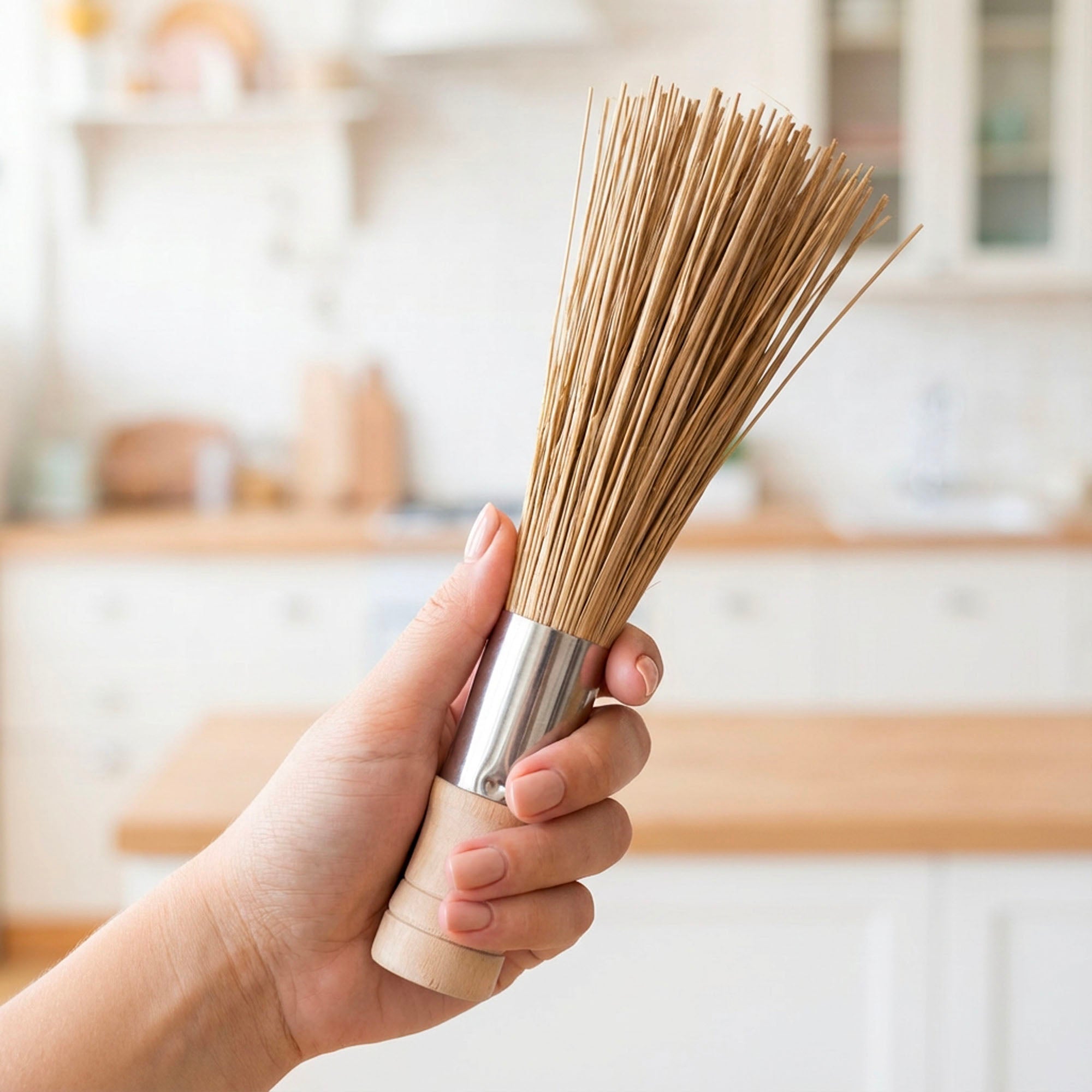 Bamboo Switch Wok Cleaning Brush