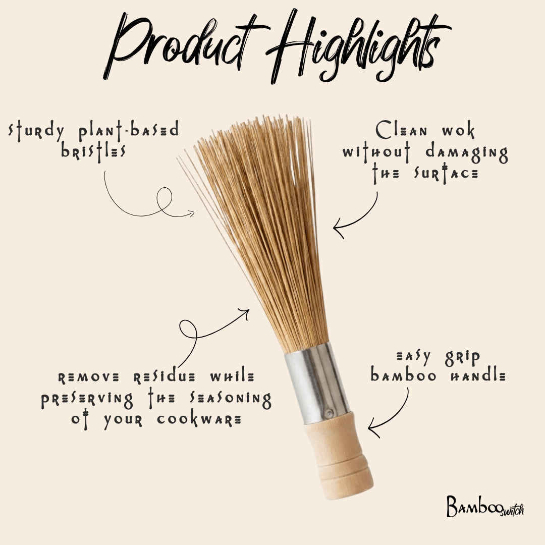 Bamboo Wok Cleaning Brush - Bamboo Switch