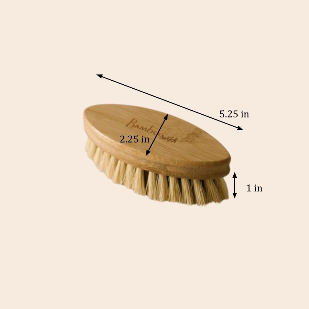 Cleaning Brush - Sisal Bristle - Bamboo Switch